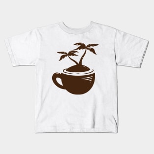 Relaxed Coffee Beach Kids T-Shirt